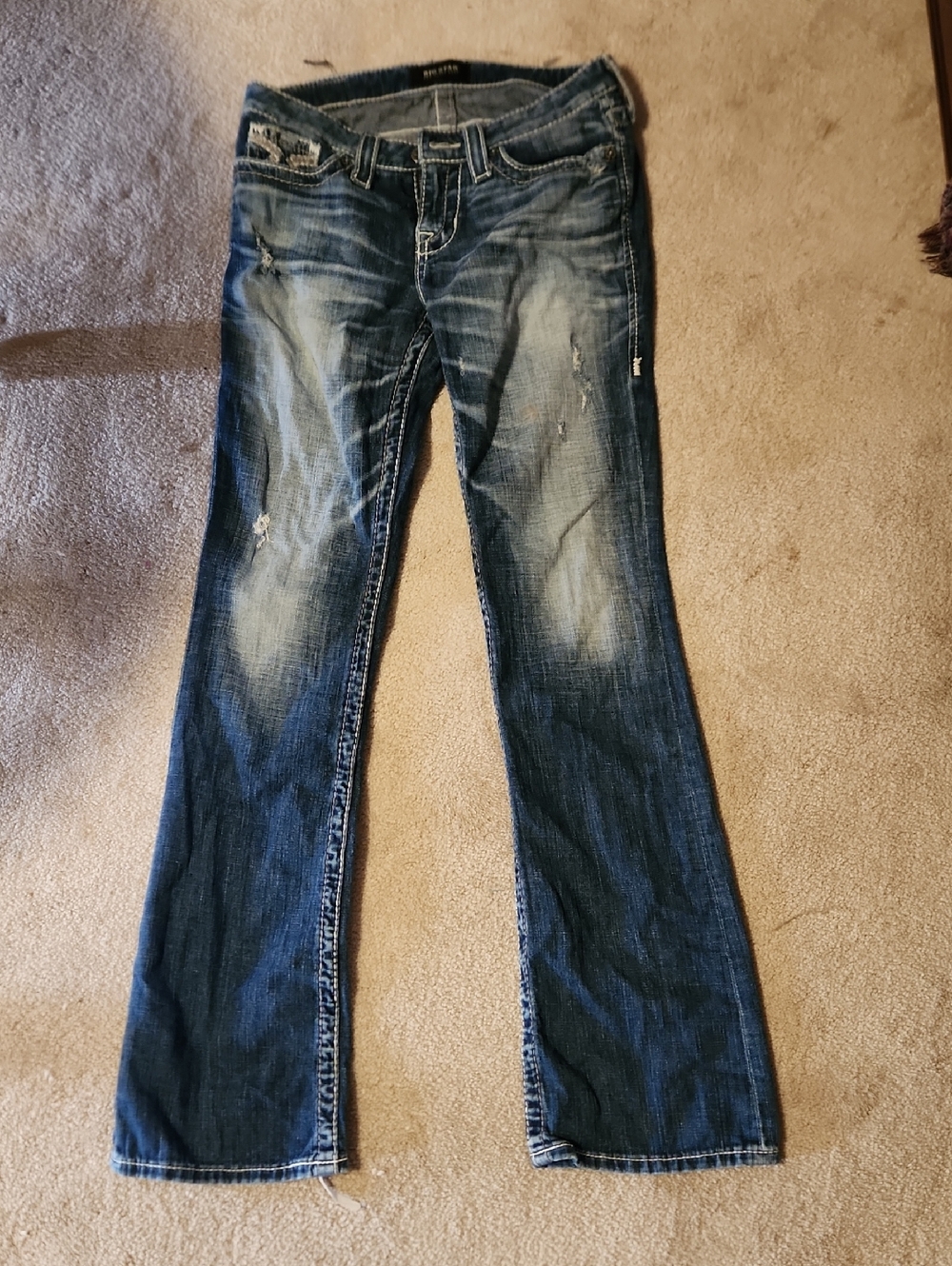 Women’s Mid Wash Bootcut Jeans - Blue